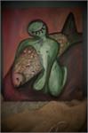 Современная живопись Картина Моя дорогая рыба Художница Мария Вихрова